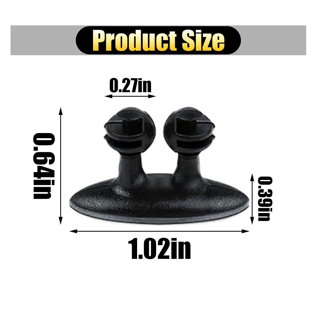 Joycourt 8Pcs Car Cable Clips Usb Cable Line Clip Holder For Car, Durable Strong Adhesive Cord Cable Holder Wire Organizer, Cord